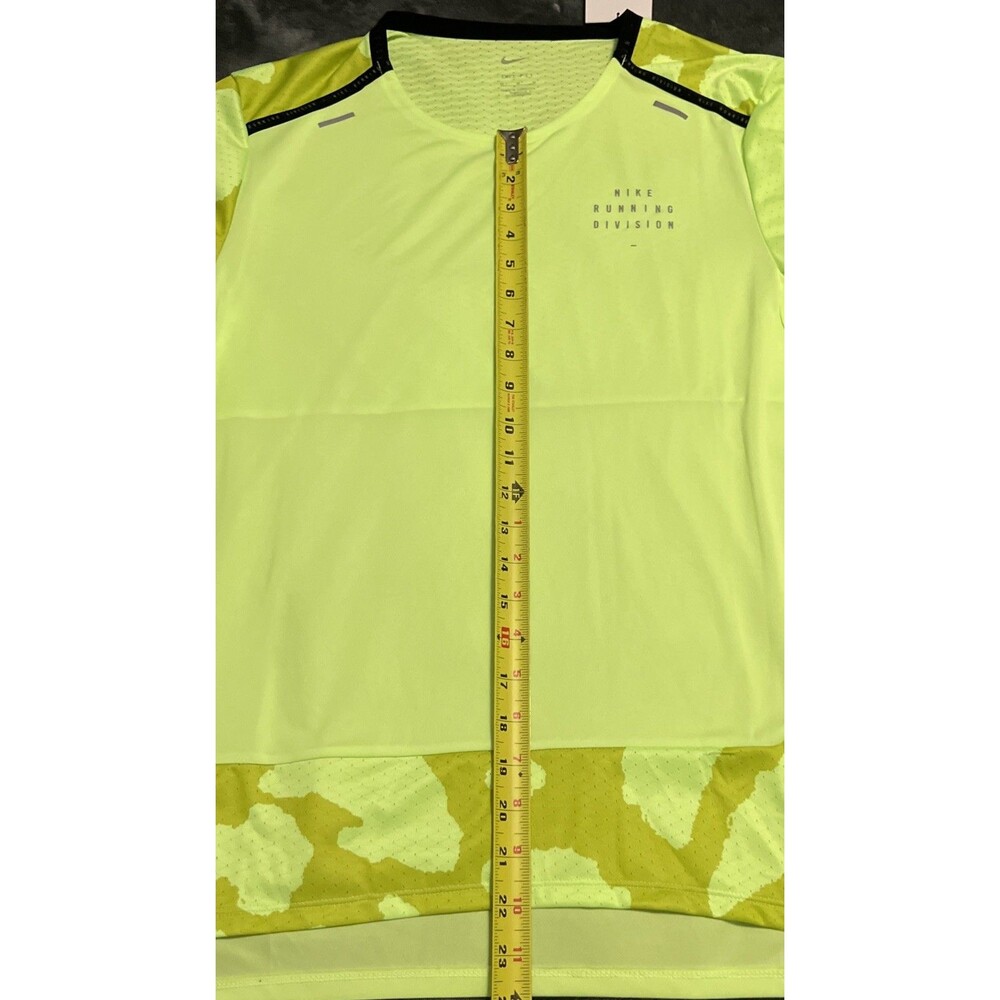 Medium Nike Dri-FIT Division Rise 365 Running Top - DQ4757-358 Neon Green - Picture 5 of 7